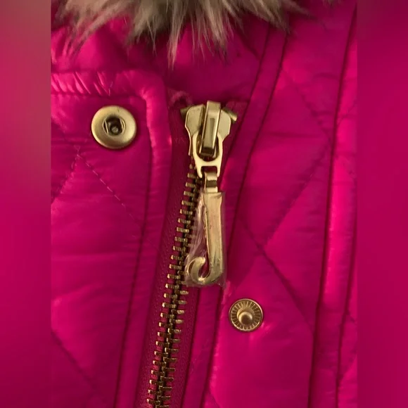 Juicy Couture Moto style hooded faux fur quilted jacket 
Excellent condition - Picture 4 of 7